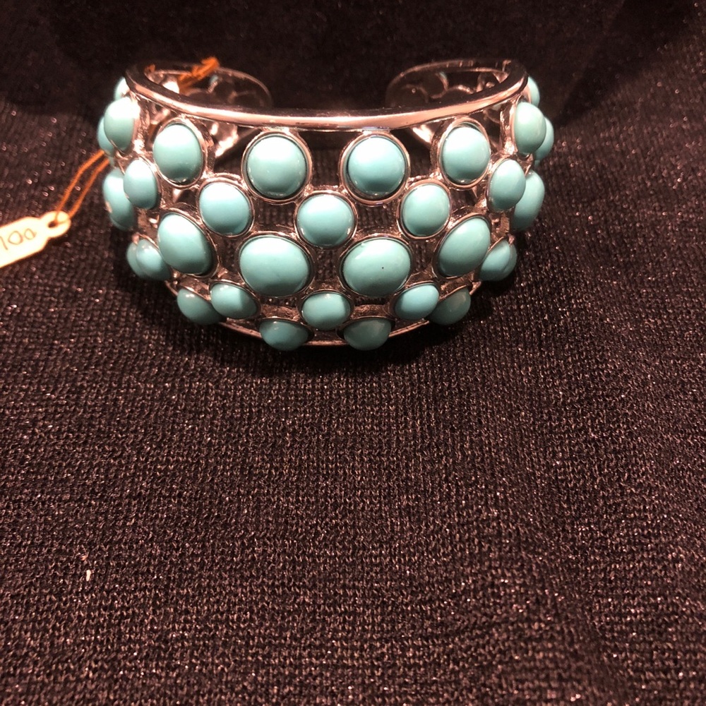 Turquoise Silver Tone Bracelet
